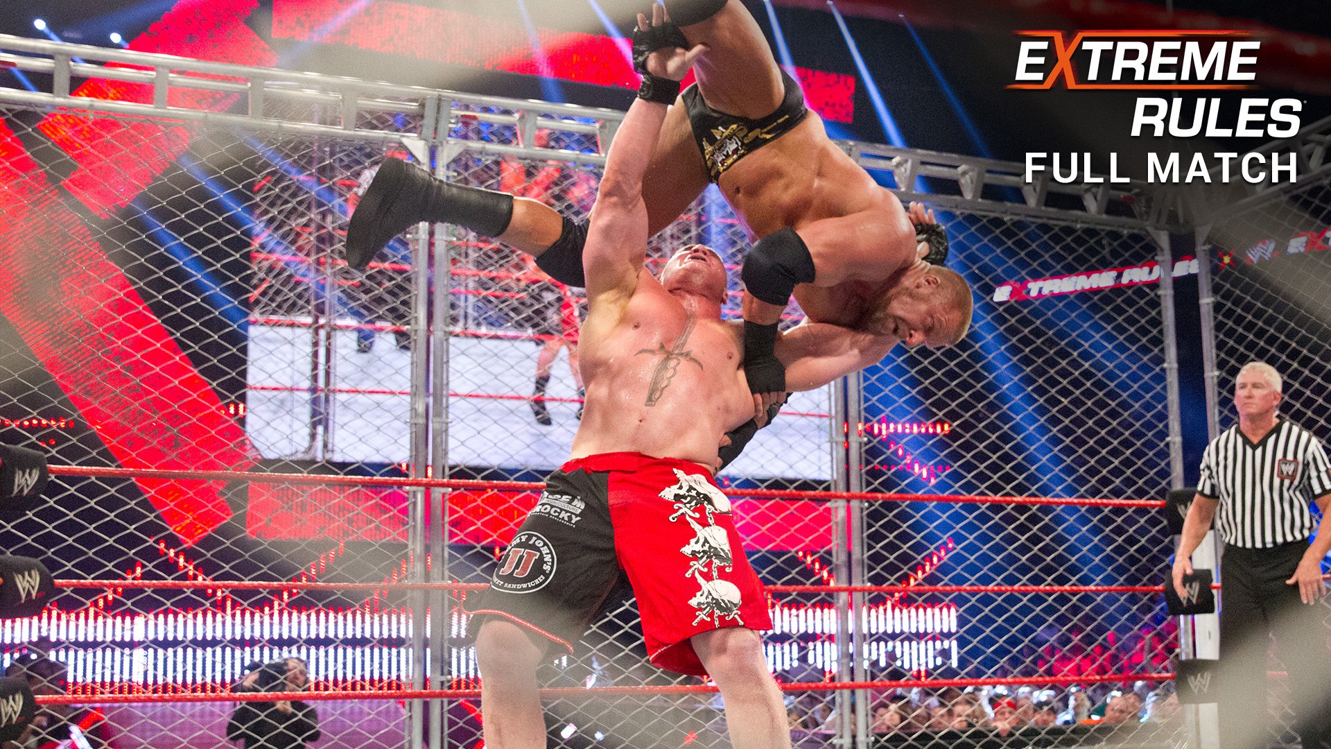 WWE Flashback: Brock Lesnar vs. Triple H Steel Cage Match – Extreme Rule 2013