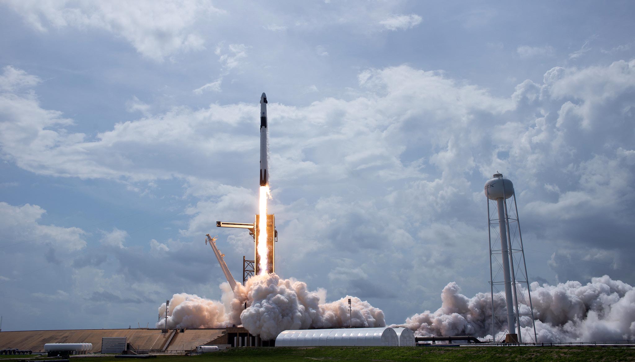Space X And NASA Launch The Falcon 9