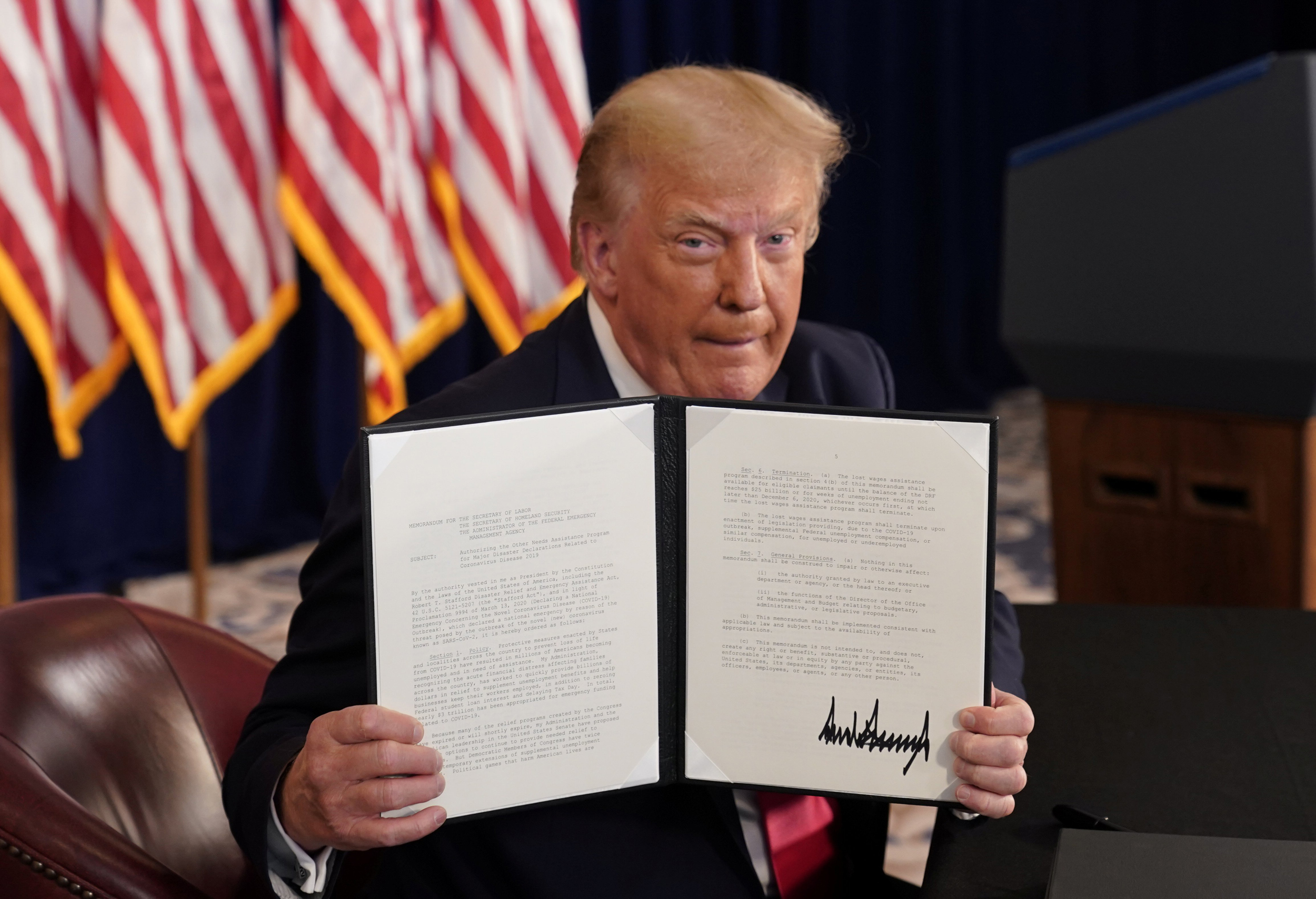 President Trump Signs Executive Orders For Coronavirus Relief