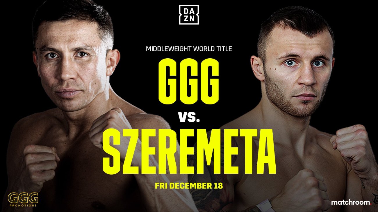 Gennadiy Golovkin vs Kamil Szeremeta Is Set For December