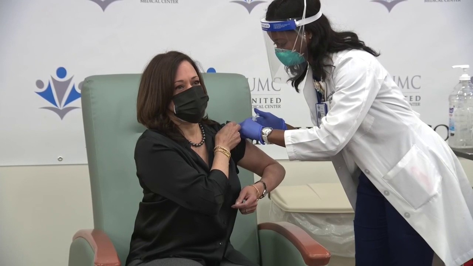 Kamala Harris Gets COVID-19 Vaccine