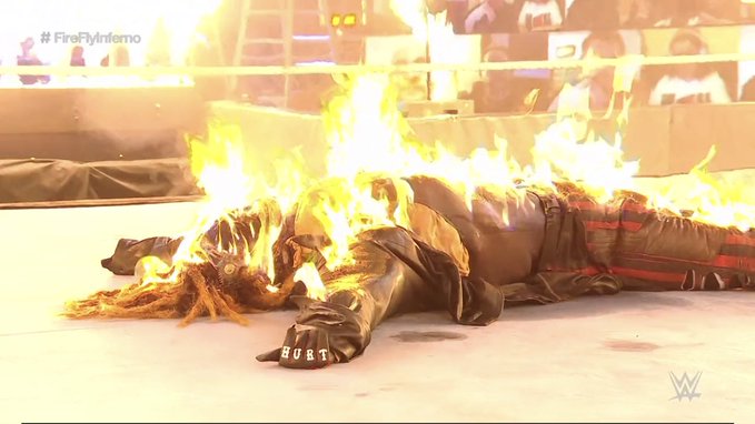 Randy Orton Sets The Fiend On Fire