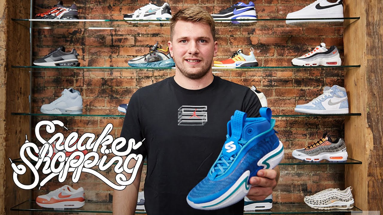 Luka Doncic Goes Sneaker Shopping
