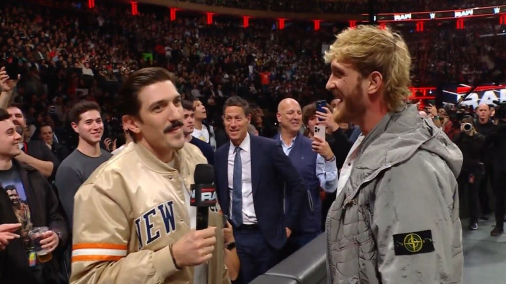 Andrew Schulz Appears On Monday Night Raw